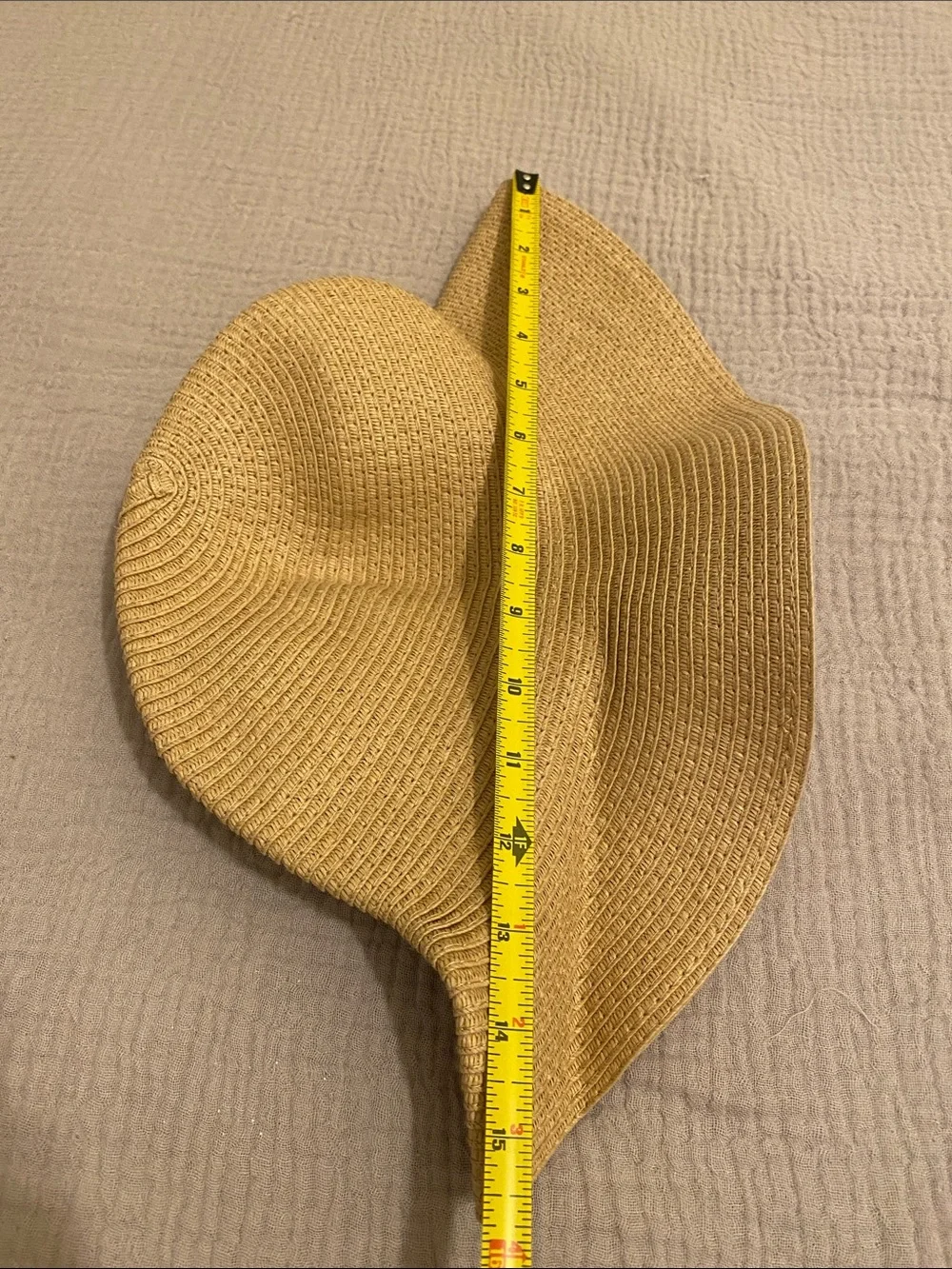 Madewell Tan Wide-Brim Straw Sun Hat. Size S/M